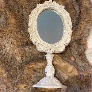Victorian iron mirror stand